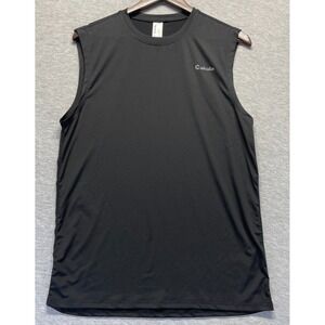 Cakulo Muscle Workout Shirt Mens S Black Quick Dry Moisture Wicking Athleisure